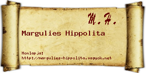 Margulies Hippolita névjegykártya